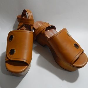 Derek Lam Cognac Platform Sandals